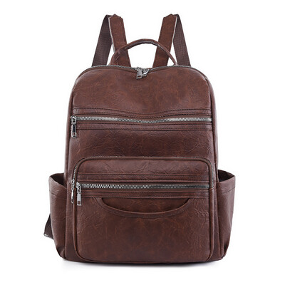 Γυναικείο κλασικό σακίδιο πλάτης από γνήσιο δέρμα 2024 Σακίδιο πλάτης από δέρμα προβάτου Πολυτελές σακίδιο πλάτης ταξιδιού μόδα Σχολική τσάντα για κορίτσια Mochilas Feminina