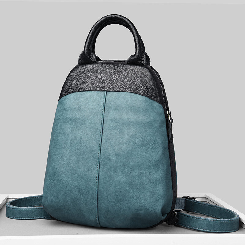 Īstas ādas mugursoma Modes Luksusa sieviešu soma Dizaina augstas kvalitātes sieviešu mugursomas Lielas ietilpības sieviešu ceļojumu mugursoma