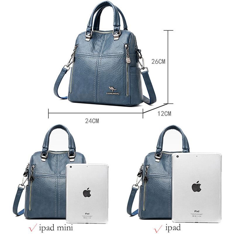 2021 Vrući visokokvalitetni kožni ruksak Ženske torbe na rame Višenamjenski putni ruksak Školske torbe za djevojčice Bagpack Mochila