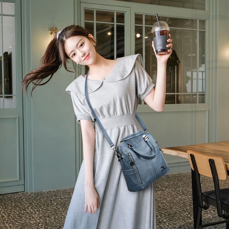 2021 Vrući visokokvalitetni kožni ruksak Ženske torbe na rame Višenamjenski putni ruksak Školske torbe za djevojčice Bagpack Mochila