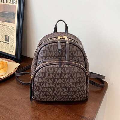 2024 m. Nauja aukštos kokybės PU odinė kuprinė moterims, prabangus dizainas, kuprinė moterims, didelės talpos kuprinė, moteriška Sh