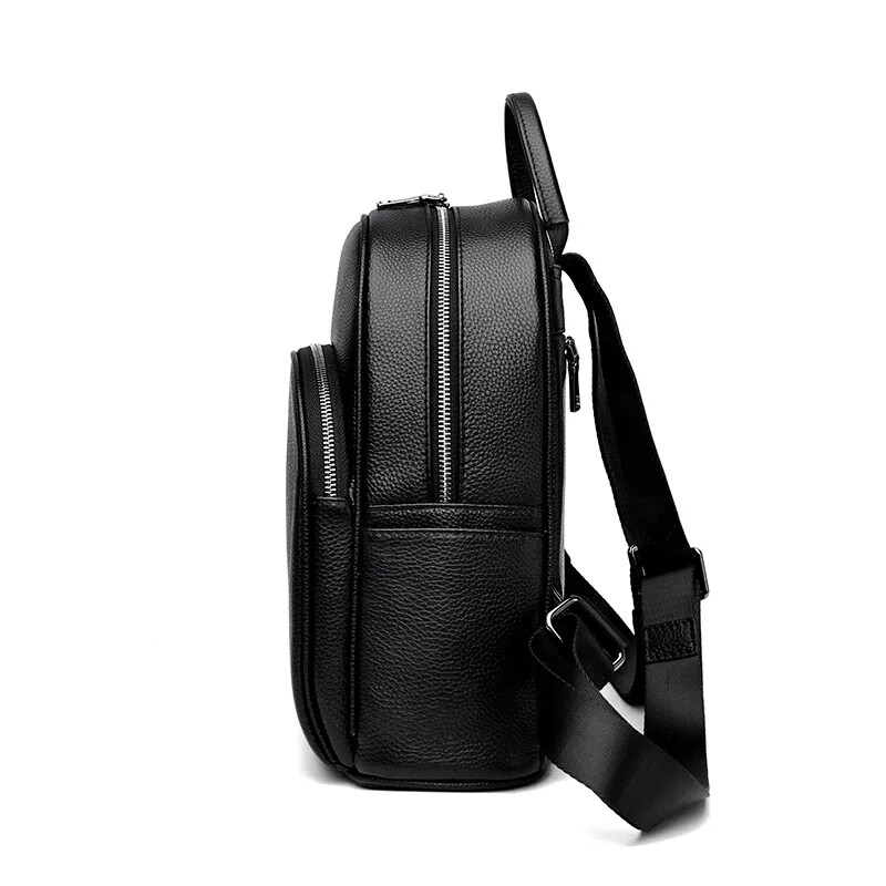 100% govs ādas sieviešu mugursomas Luksusa vienkrāsainas govs ādas sieviešu mugursomas Skolas somas Modes sieviešu ceļojumu mugursoma