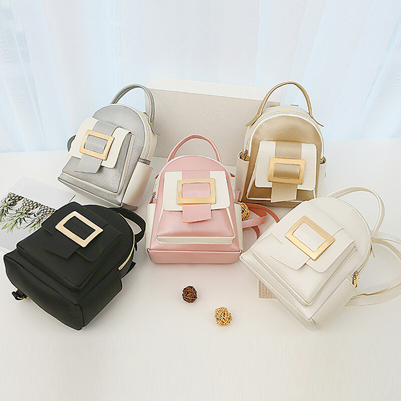 Rucsac nou Rucsacuri de lux din piele PU pentru femei Geanta grațioasă de mărime unică Geantă mică pentru fete Pachete impermeabile