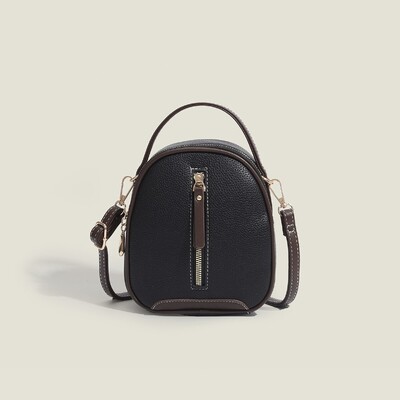 Mini jednobojna torba preko ramena Slatka jednostavna ležerna ručna torbica od PU kože Ženska modna svestrana dnevna torba na rame i torbica