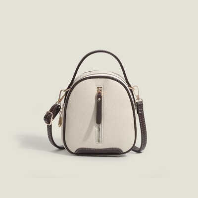 Mini jednobojna torba preko ramena Slatka jednostavna ležerna ručna torbica od PU kože Ženska modna svestrana dnevna torba na rame i torbica