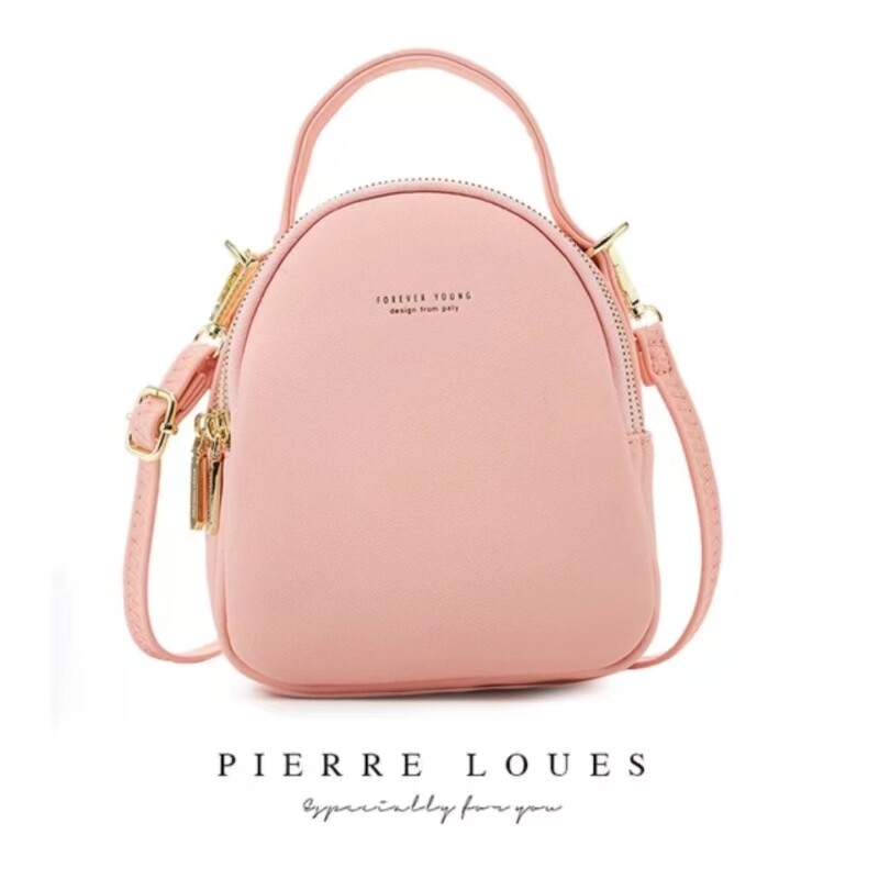 Σακίδιο πλάτης Γυναικεία κορεατική έκδοση καθαρού χρώματος γυναικεία τσάντα αναψυχής Απλό Μικρό σακίδιο πλάτης μεγάλης χωρητικότητας