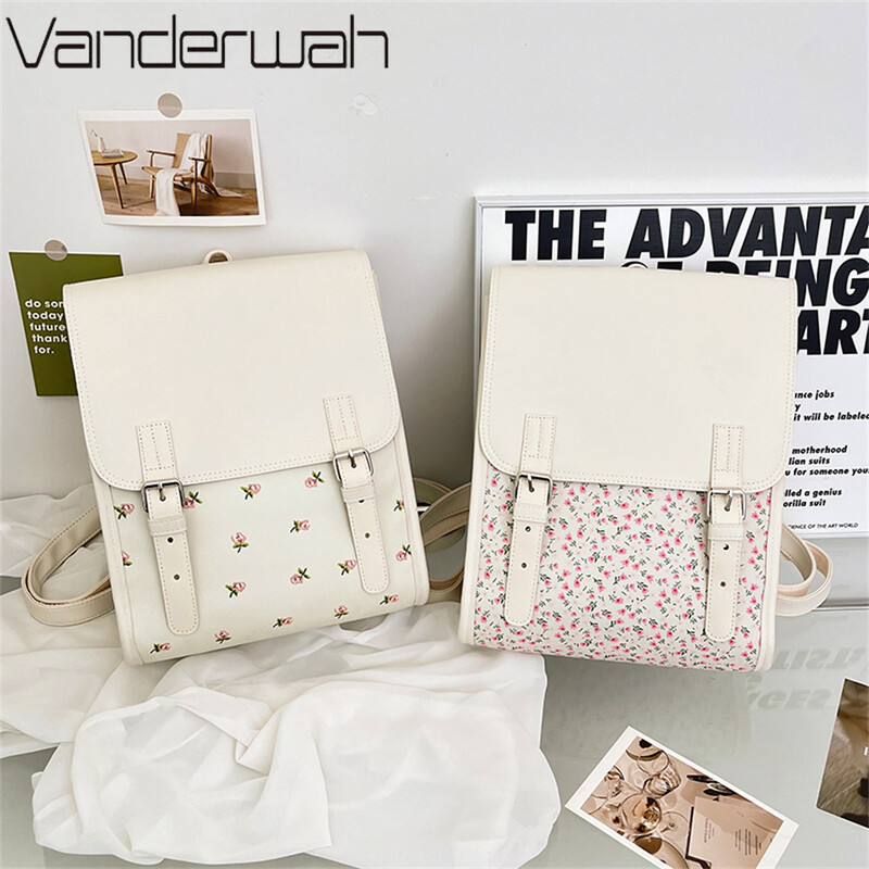 Γυναικεία χαριτωμένα λουλούδια σακίδιο πλάτης 2024 για κορίτσια Σακίδιο πλάτης πολυτελείας κορεατικού στυλ Τσάντες καλοκαιρινού στυλ Mochilas Kawaii