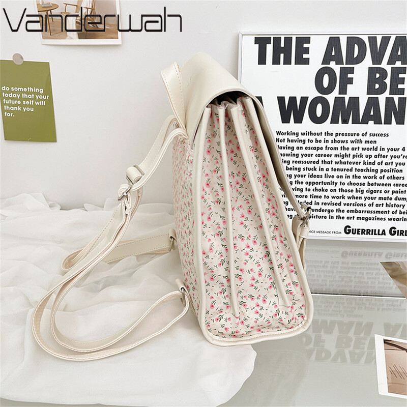 Γυναικεία χαριτωμένα λουλούδια σακίδιο πλάτης 2024 για κορίτσια Σακίδιο πλάτης πολυτελείας κορεατικού στυλ Τσάντες καλοκαιρινού στυλ Mochilas Kawaii