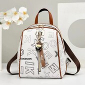 Női hátizsák Divat Lopásgátló iskolatáska tervezői nyomat bőr női nagy kapacitású utazó váll kézitáska női táskák