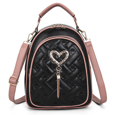 Genți de umăr pentru femei de modă cu ciucuri mici Design rucsacuri pentru femei Rucsacuri cu broderie pentru adolescente Rucsac multifuncțional