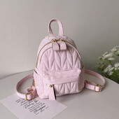 Modni PU dijamantni rešetkasti ruksak sa patentnim zatvaračem, čvrsti veliki kapacitet, jednostavan, visokokvalitetan ruksak za žene 2024., ležeran, svestran