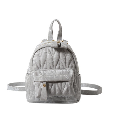 Modni PU dijamantni rešetkasti ruksak sa patentnim zatvaračem, čvrsti veliki kapacitet, jednostavan, visokokvalitetan ruksak za žene 2024., ležeran, svestran