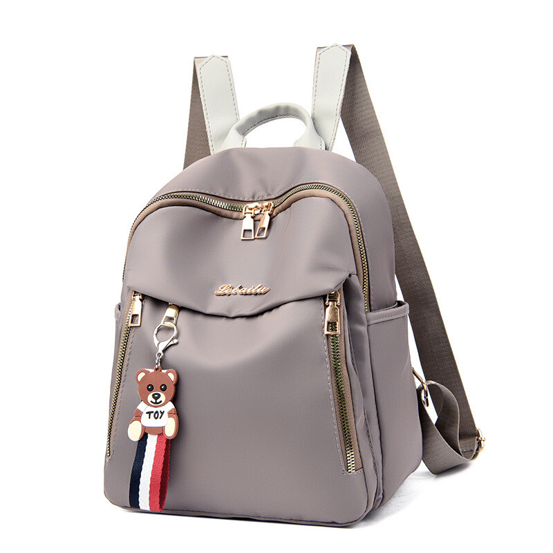 Lagana, poslovno ležerna vodootporna, lagana ruksak s grafičkim slovima s torbom Charm Školska torba, savršena za vani.