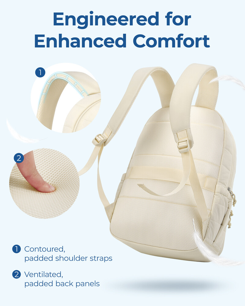 BAGSMART Rucsac pentru laptop de 15,6 inchi pentru femei Geantă de călătorie la modă de mare capacitate Rucsac drăguț rezistent la apă pentru fete de școală