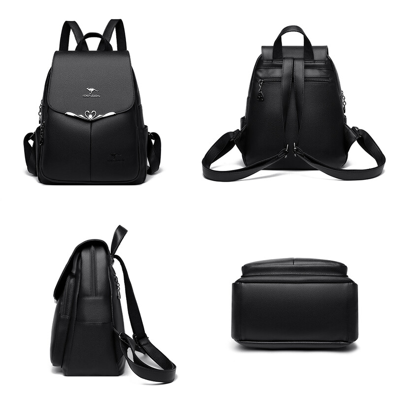 Σακίδιο πλάτης μόδας σχεδιαστών πολυτελείας για γυναίκες σχολικές τσάντες Pu δερμάτινες γυναικείες τσάντες ταξιδιού μεγάλης χωρητικότητας Γυναικεία σακίδιο πλάτης φορητού υπολογιστή