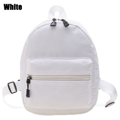 Μίνι σακίδια πλάτης Trend Nylon Casual Μικρές Σχολικές Τσάντες Γυναικεία Τσάντα Λευκό σακίδιο πλάτης