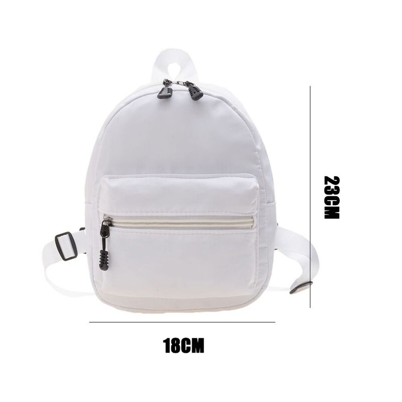 Μίνι σακίδια πλάτης Trend Nylon Casual Μικρές Σχολικές Τσάντες Γυναικεία Τσάντα Λευκό σακίδιο πλάτης