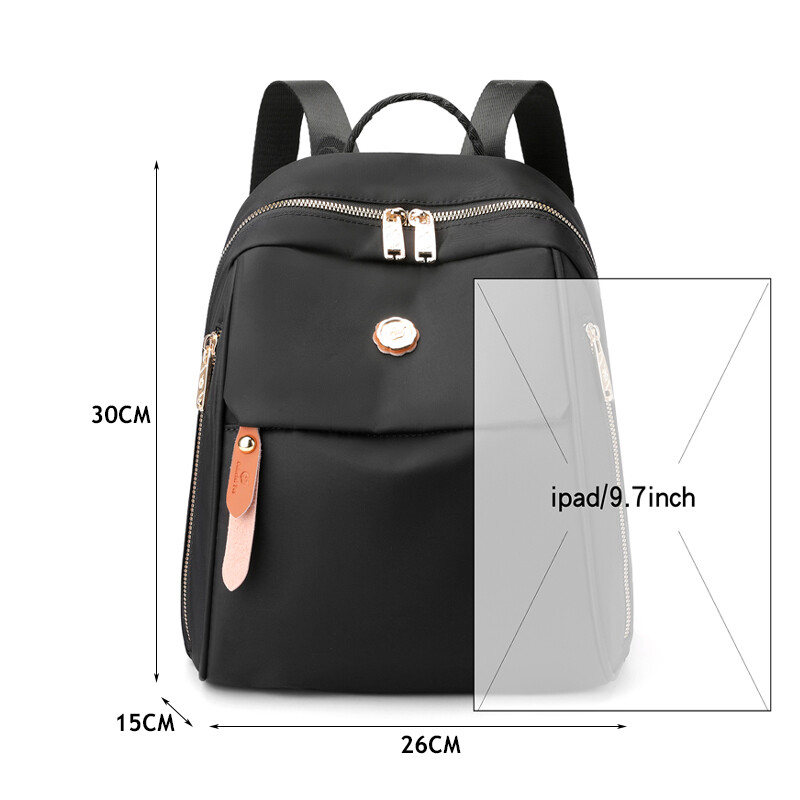 Rucsac din nailon de înaltă calitate Rucsac rezistent la apă pentru femei Rucsac de călătorie Rucsac de școală de mare capacitate pentru fete