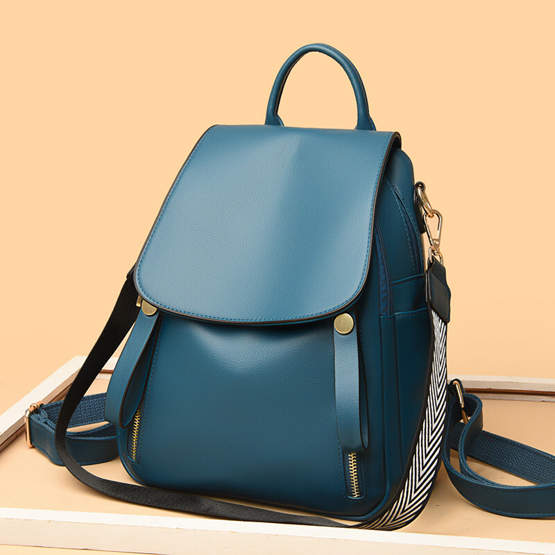 Rucsac de modă Rucsacuri din piele moale pentru femei Rucsac multifuncțional pentru doamne Rucsac de călătorie Geantă de școală de capacitate mare