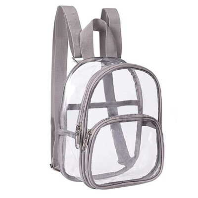 Vasaras jauna mode caurspīdīga PVC mugursoma sievietēm ceļojumu mugursoma Studentu skolas somas mazas rokassomas Ikdienas mini mugursoma