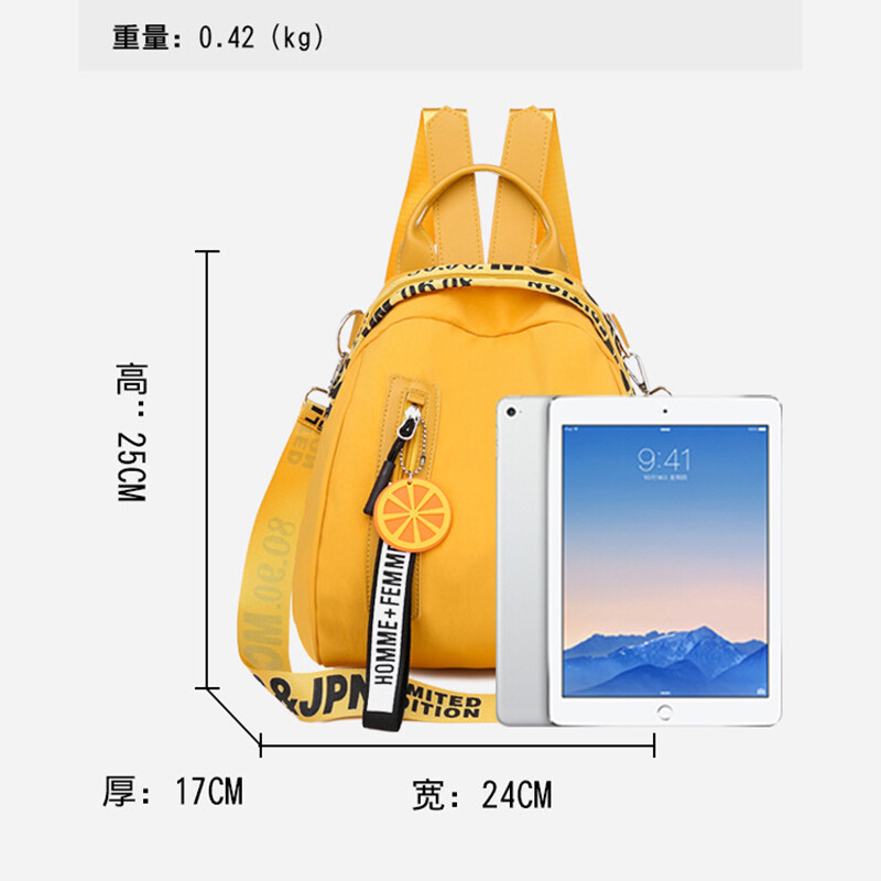 Rucsac de femei cu scrisoare casual, rucsacuri de călătorie cu buzunare multifuncționale, geantă de școală pentru femei, genți de umăr pentru adolescente