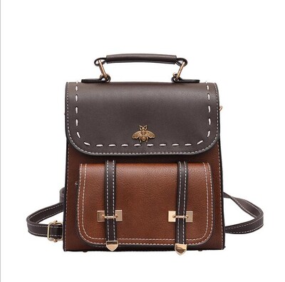 Σακίδιο πλάτης γυναικείας τσάντας νέο χιτ χρώμα PU μίνι πολλαπλών χρήσεων γυναικείο μικρό σακίδιο πλάτης μόδας τσάντα ώμου all-match