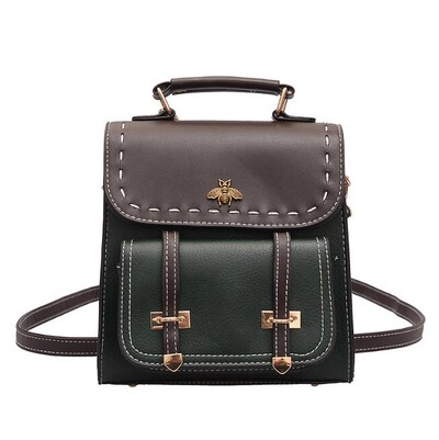 Σακίδιο πλάτης γυναικείας τσάντας νέο χιτ χρώμα PU μίνι πολλαπλών χρήσεων γυναικείο μικρό σακίδιο πλάτης μόδας τσάντα ώμου all-match