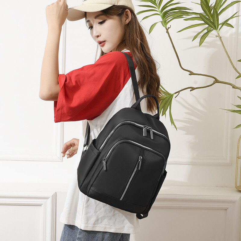 Izturīga augstas kvalitātes Oksfordas auduma mugursoma pusaudžiem un meitenēm Knapsack Luksusa sieviešu dizaina soma Mochila Sac A Dos