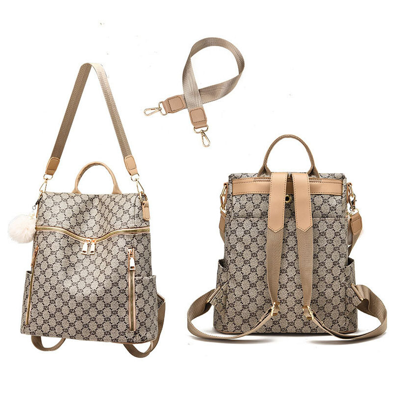 GLMAHUA luksus zīmola dizaina sieviešu mugursomas Sieviešu mugursoma Modes PU ādas apdrukas raksts sieviešu soma