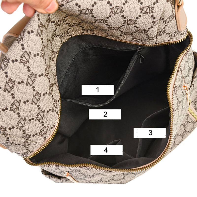 GLMAHUA luksus zīmola dizaina sieviešu mugursomas Sieviešu mugursoma Modes PU ādas apdrukas raksts sieviešu soma