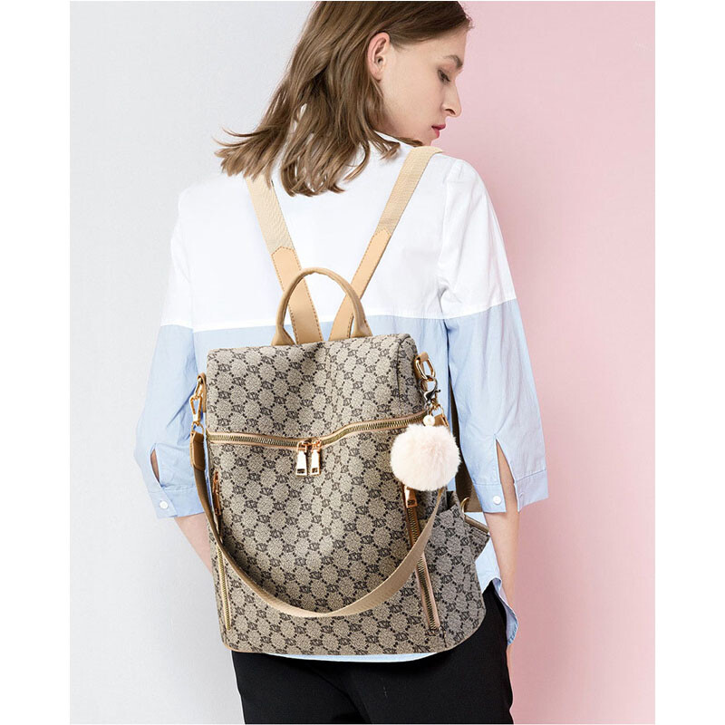 GLMAHUA luksus zīmola dizaina sieviešu mugursomas Sieviešu mugursoma Modes PU ādas apdrukas raksts sieviešu soma