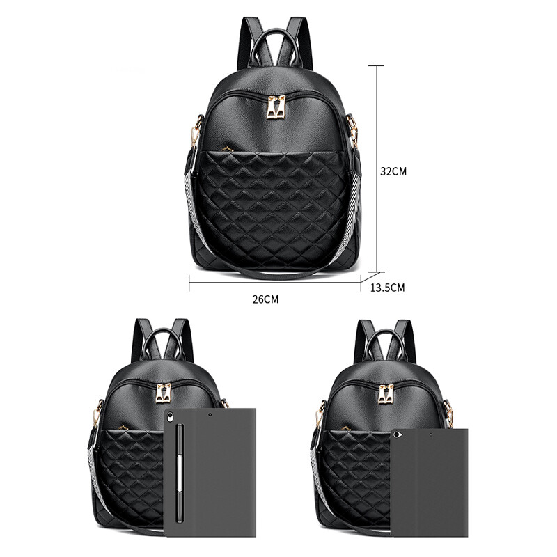 Rucsac spațios pentru femei 2024 Rucsac de călătorie de lux de designer Rucsac din piele artificială pentru femei, potrivit pentru fete tinere