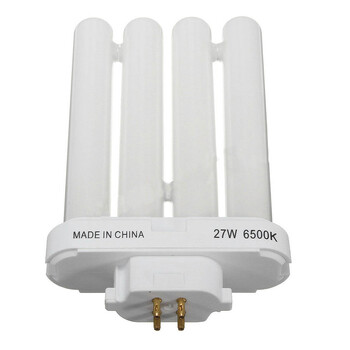 FML 27EX-N 27W 4 pin Quad Tube εξοικονόμησης ενέργειας Συμπαγής λαμπτήρας φθορισμού 6500K 4 σειρών λαμπτήρας 4 pin Quad Light Tube