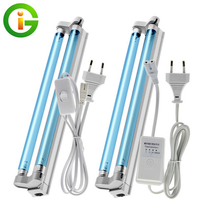 16W/220V ultraljubičasta germicidna lampa UVC sterilizator za uklanjanje grinja 254nm dvostruko sterilizirana UV kvarcna lampa za dom