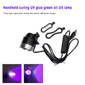 NEARCAM rankinė 10 W UV klijų kietėjimo lempa LED UV žibintuvėlis žalias aliejumi kietėjantis manikiūras UV klijų kietėjimo lempos tikrinimo lempa