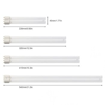 2G11 UV Tube Light 4-pin Ultraviolet Light λουρίδα LED 18W 24W 36W 40W 55W UVC UV Lamp Bar για καθαρισμό αέρα λιμνών ενυδρείων