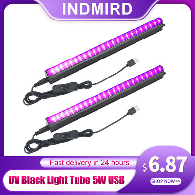 Black Light Tube 5W USB UV LED Black Light Lampa 395 nm Black Light Bar Light Effect Party Light Stage Lighting s prekidačem