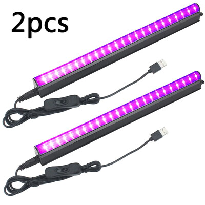 Juodos šviesos vamzdelis 5W USB UV LED juodos šviesos lempa 395 nm juodos šviesos juostos šviesos efekto vakarėlio šviesos scenos apšvietimas su jungikliu