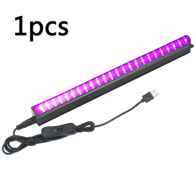 Juodos šviesos vamzdelis 5W USB UV LED juodos šviesos lempa 395 nm juodos šviesos juostos šviesos efekto vakarėlio šviesos scenos apšvietimas su jungikliu