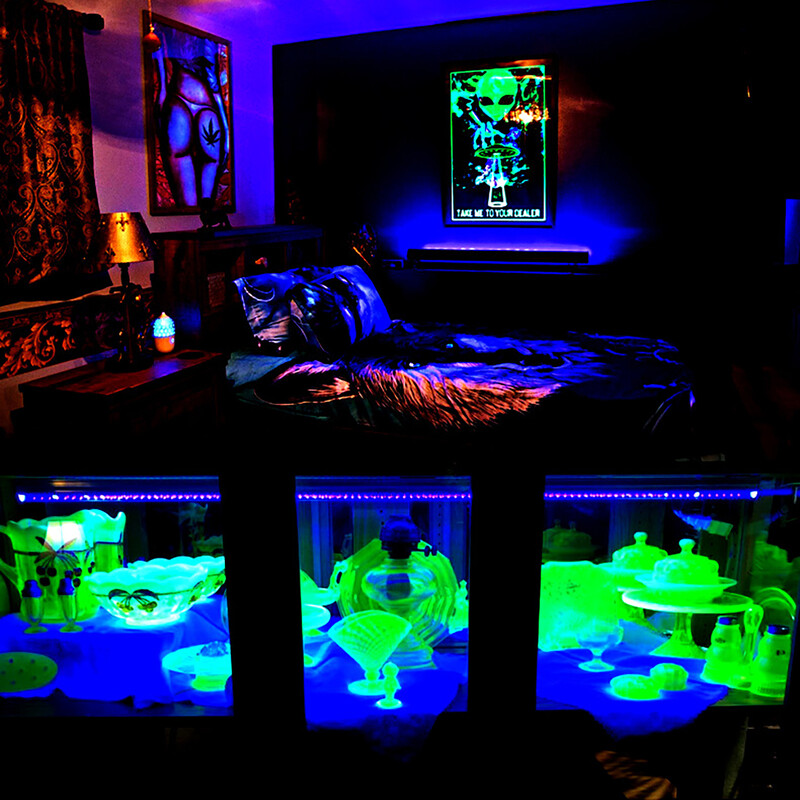 Juodos šviesos vamzdelis 5W USB UV LED juodos šviesos lempa 395 nm juodos šviesos juostos šviesos efekto vakarėlio šviesos scenos apšvietimas su jungikliu