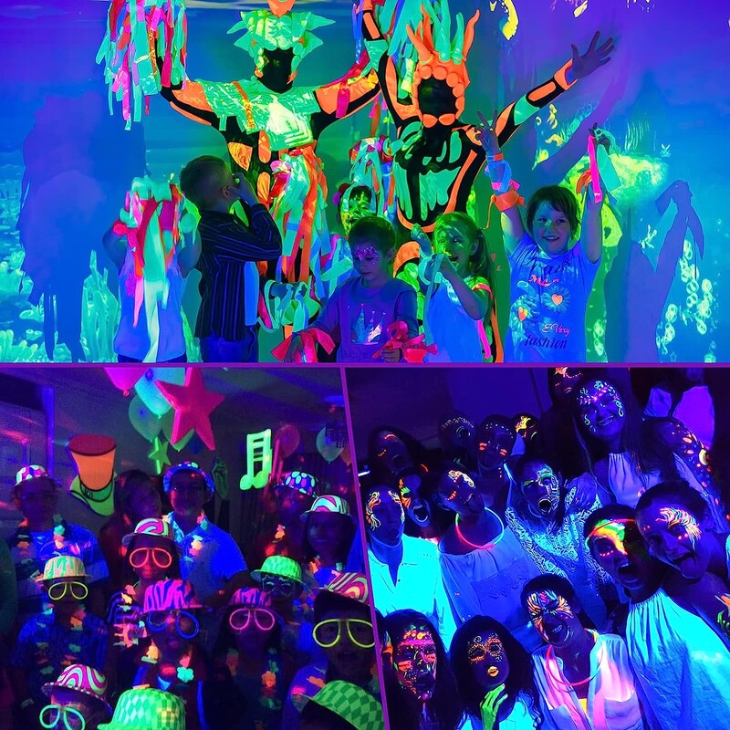 INDMIRD UV juoda lemputė, E27/26 UV lemputė 15 W lemputės, 395–400 nm juodos šviesos lempa UV-A juodos šviesos lemputė violetinės šviesos apšvietimas