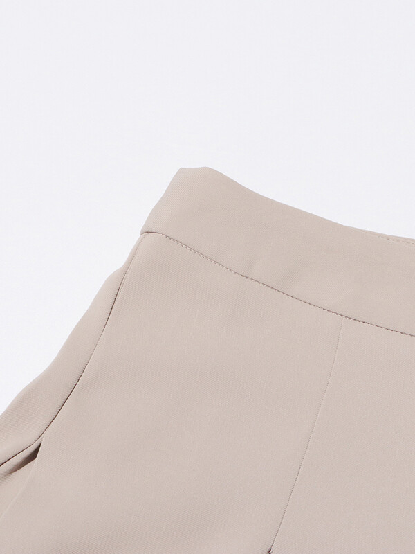 TWOTWINSTYLE Seturi de două piese largi, solide, pentru femei, cu decolteu în V, cu mânecă lungă, tunic, pantaloni cu talie înaltă, pantaloni lați, set elegant pentru femeie nou