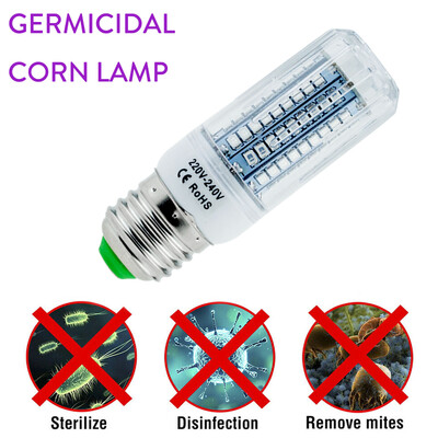 UV baktericīdās lampas gaismas kukurūzas dezinfekcijas spuldze E27 ultravioletās sterilizatora lampas E14 B22 gaismas E26 E12 30 102 LEDs nogalina ērces