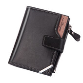 Muški novčanik s okomitom kopčom, europski i američki preklopni novčanik za mlade, siguran i velikog kapaciteta, nulti novčanik Poklon za prijatelje obitelji.