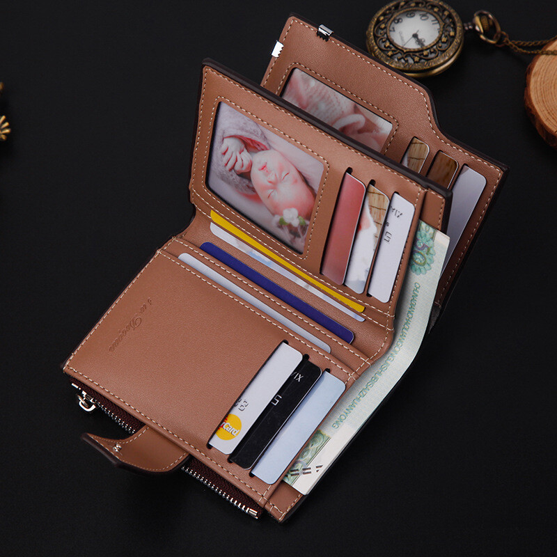 Muški novčanik s okomitom kopčom, europski i američki preklopni novčanik za mlade, siguran i velikog kapaciteta, nulti novčanik Poklon za prijatelje obitelji.