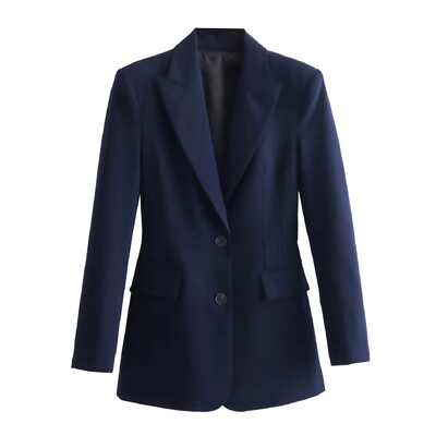 TRAF 2023 Φθινοπωρινά Γυναικεία Κοστούμια Γυναικεία Chic Slim Blazer Παντελόνι Σετ 2 τεμαχίων Κομψή φόρμα για διακοπές στο δρόμο Leisure