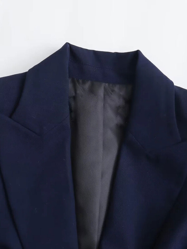 TRAF 2023 Φθινοπωρινά Γυναικεία Κοστούμια Γυναικεία Chic Slim Blazer Παντελόνι Σετ 2 τεμαχίων Κομψή φόρμα για διακοπές στο δρόμο Leisure