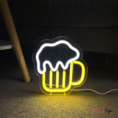 Bar Beer Neon Light Επιτραπέζιο φωτιστικό πάρτι LED Πινακίδα νέον για βιτρίνα καταστήματος Art διακόσμηση δωματίου Φώτα νέον Πολύχρωμο φωτιστικό νέον διακόσμηση δωματίου