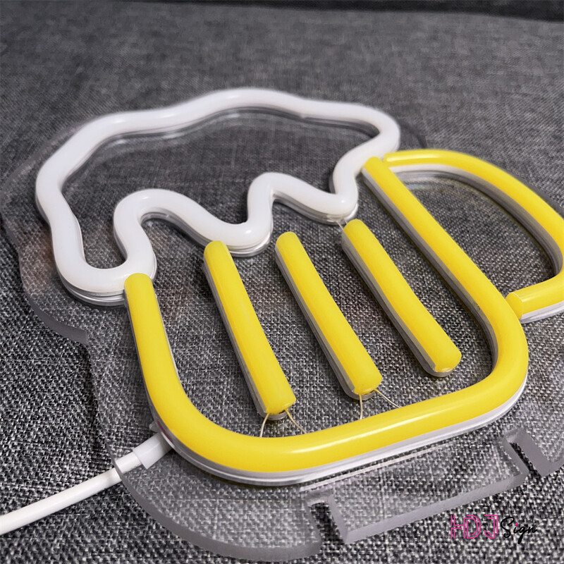 Baras Alus Neoninės šviesos vakarėlių stalinė lempa LED neoninė iškaba, skirta vitrinoms Meno kambario dekoras Neoninės šviesos Spalvingos neoninės lempos kambario dekoras