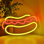 1 ΤΕΜ. Super Bright 5V Hot Dog Τοίχου LED Νυχτερινής Πινακίδας Νέον Φωτιστικό για Εστιατόριο Κατάστημα σνακ μπαρ Διακόσμηση κουζίνας 9,13``*6,06``